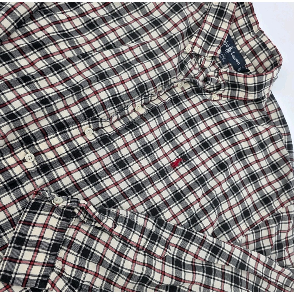 Vtg 90s RALPH LAUREN Blaire Flannel Mens Large Plaid Oversized RARE Outdoors